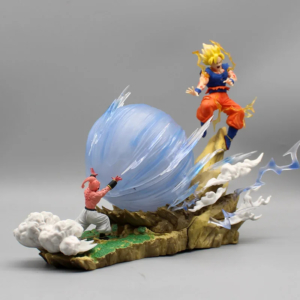 Figurine Dragon Ball Z Goku et Buu sur fond gris
