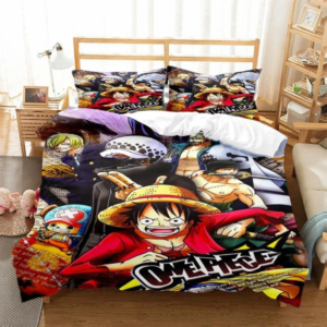 Housse de couette One Piece sur un lit