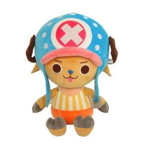 Peluche one piece douce de Chopper sur fond blanc