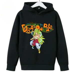 Pull Dragon Ball Z avec imprimé de Broly pour enfant sur fond blanc