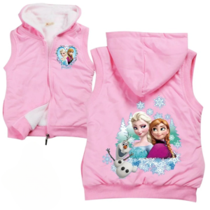 Pull la reine des neiges pour enfant sur fond blanc