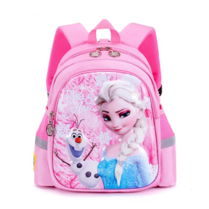 Sac à dos la reine des neiges avec Olaf et Elsa sur fond blanc