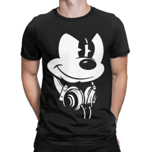 T-shirt Disney noir avec imprimé Mickey
