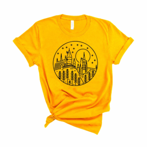 T-shirt Harry Potter de Poudlard sur fond blanc