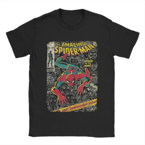 T-shirt marvel amazing Spider-Man style cartoon sur fond blanc