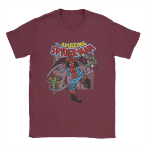 T-shirt marvel avec imprimé Spider-Man tendance et design sur fond blanc