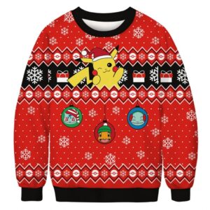 Pull de Noel Pokemon Pikachu