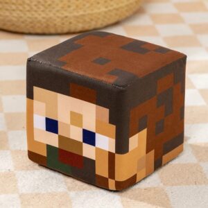 Peluche Minecraft Bloc Visage de Steve