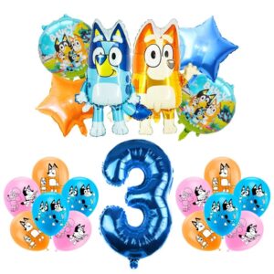 Ballon Anniversaire Bluey  3 Ans