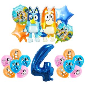 Ballon Anniversaire Bluey 4 Ans