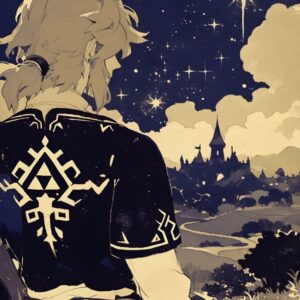 Tableau Noir et Blanc Zelda