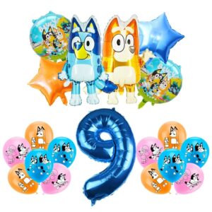 Ballon Anniversaire Bluey 9 Ans