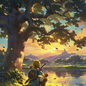 Tableau Paysage Zelda