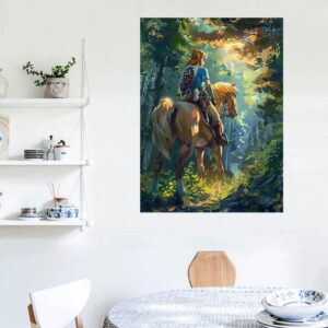 Tableau Zelda Chevalier dans la Fôret